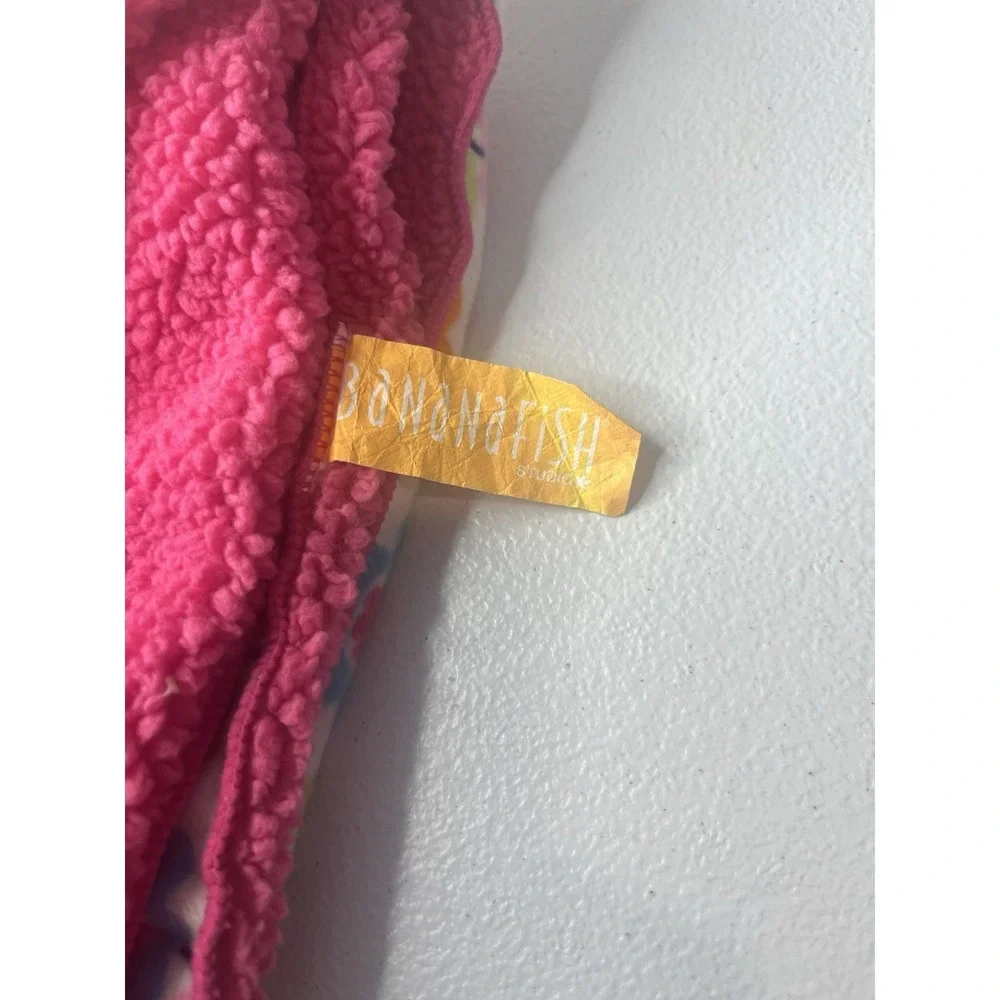 Banana‎ Fish Baby Blanket Pink Flower Orange Blue Soft! Floral